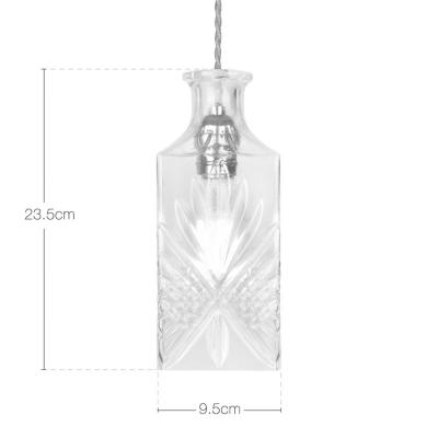 Decanter Lights Cognac Decanter Hanging Light - Clear-8601S