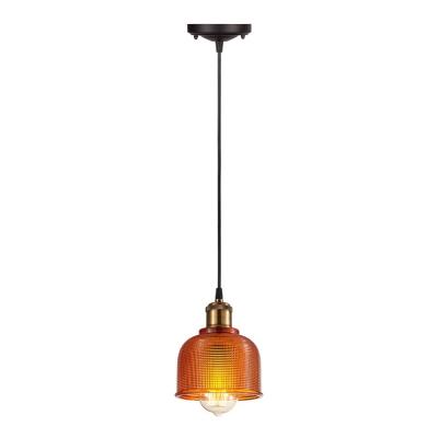  Tulip Glass Pendant Lamp - Orange/White-8606S-OE