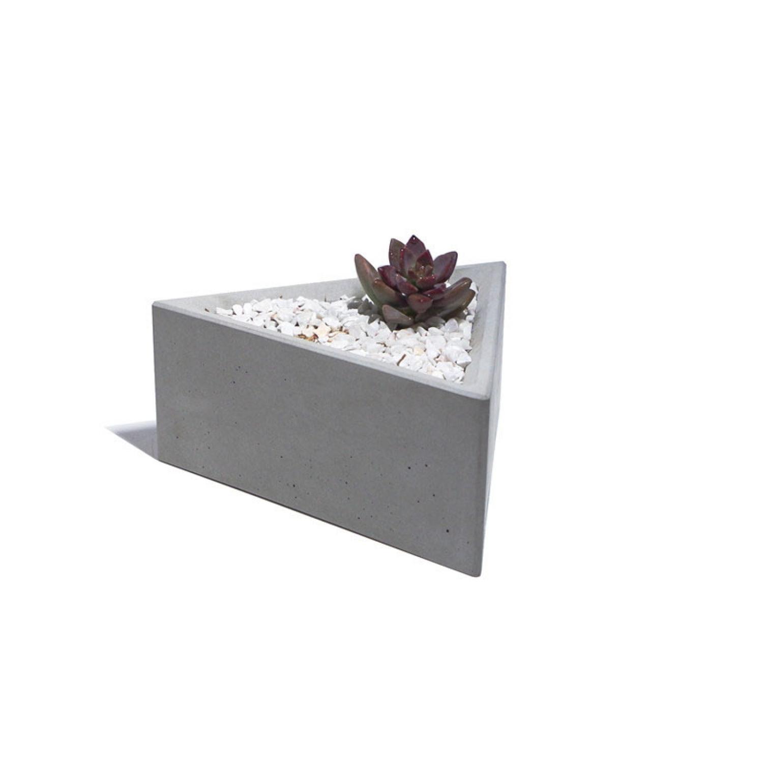 Cement flowerpot triangle succulents micro landscape Flowerpot