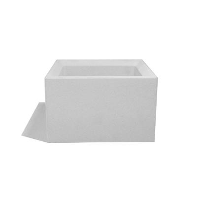 Cement flower pot square H-06