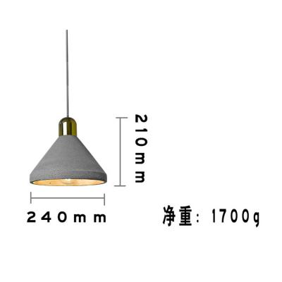 Concrete chandelier D-01