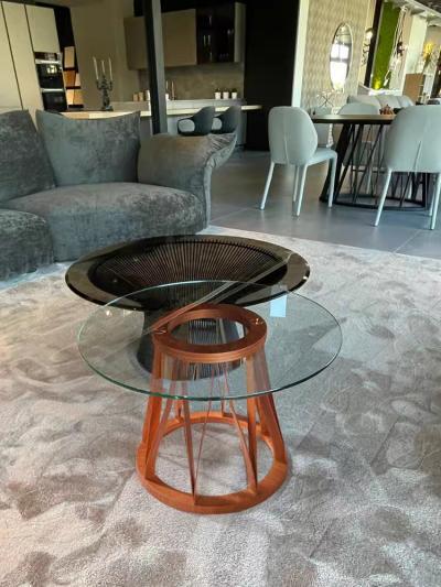 Explosion Proof Glass Iron Tea Table