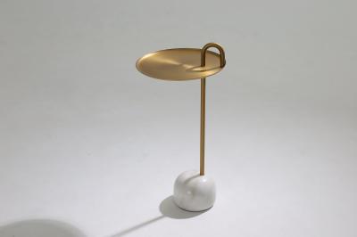 Marble Iron Side Table