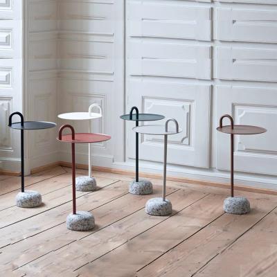 Marble Iron Side Table