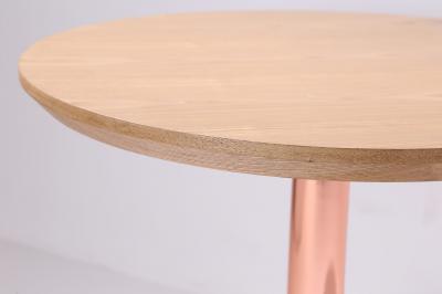 Graceful Wood Marble Side Table