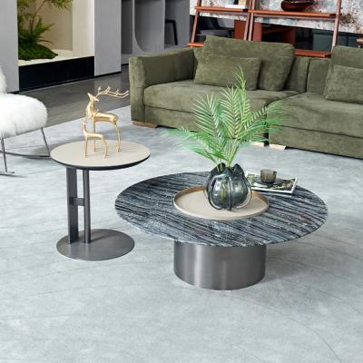 Saddle Leather Side Table