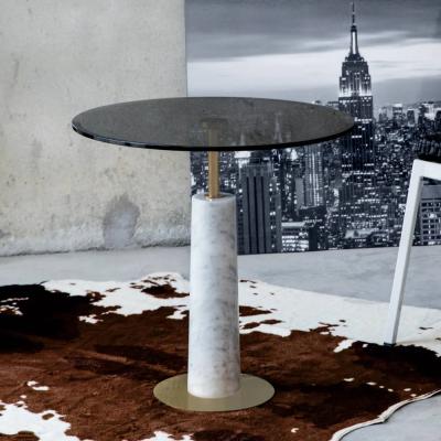 Unique Black Natural Marble Side Table