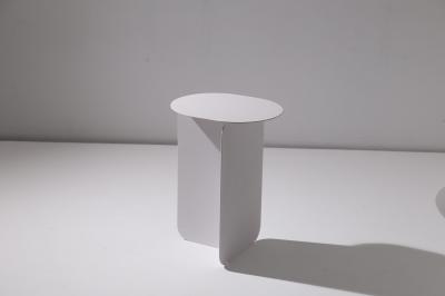 White Carbon Steel Side Table