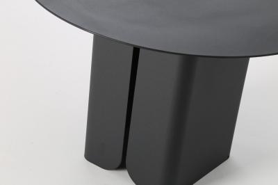 Black Carbon Steel Side Table