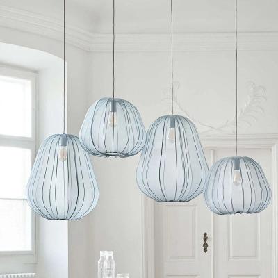 Polyester grey Mesh Gauze Ceiling Lamp