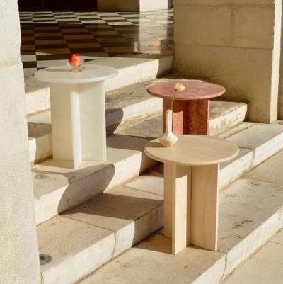 Marble Round Side Table