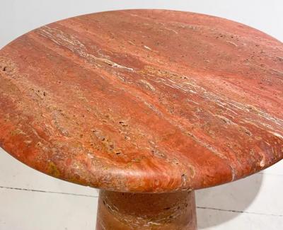 Red Natural Cave Stones Side Table
