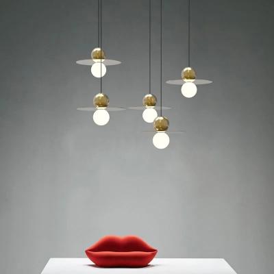 Glass Rope Cord Pendant Light