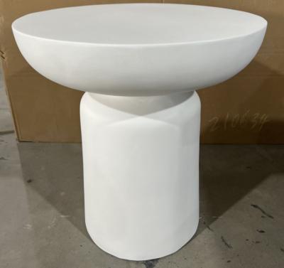 Magnesium Oxide White Side Table