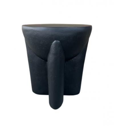Magnesium Oxide Black Side Table