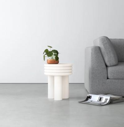 Oxide White Side Table