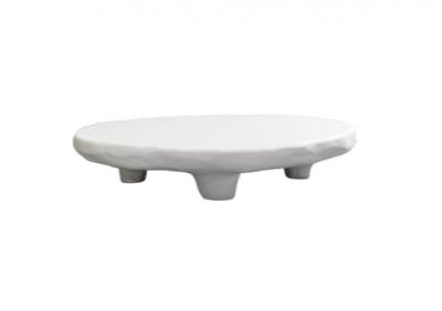 Short Tripod White Coffee Table