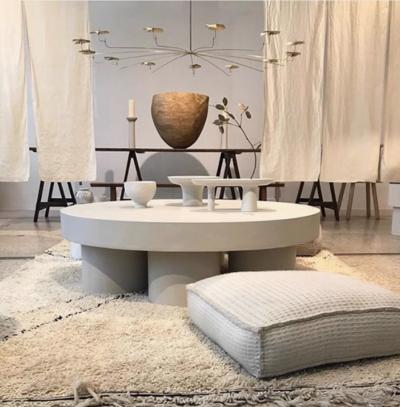 Magnesium Oxide Thick Pillar Coffee Table