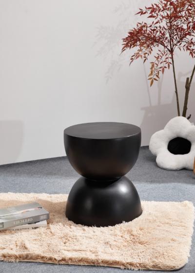 Hourglass Shape Magnesium Oxide Side Table